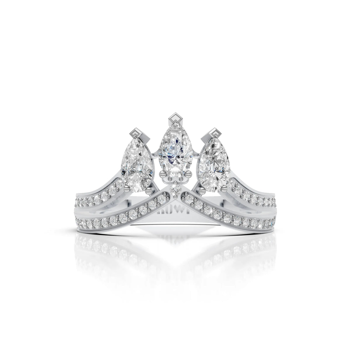Triple Pear Ring