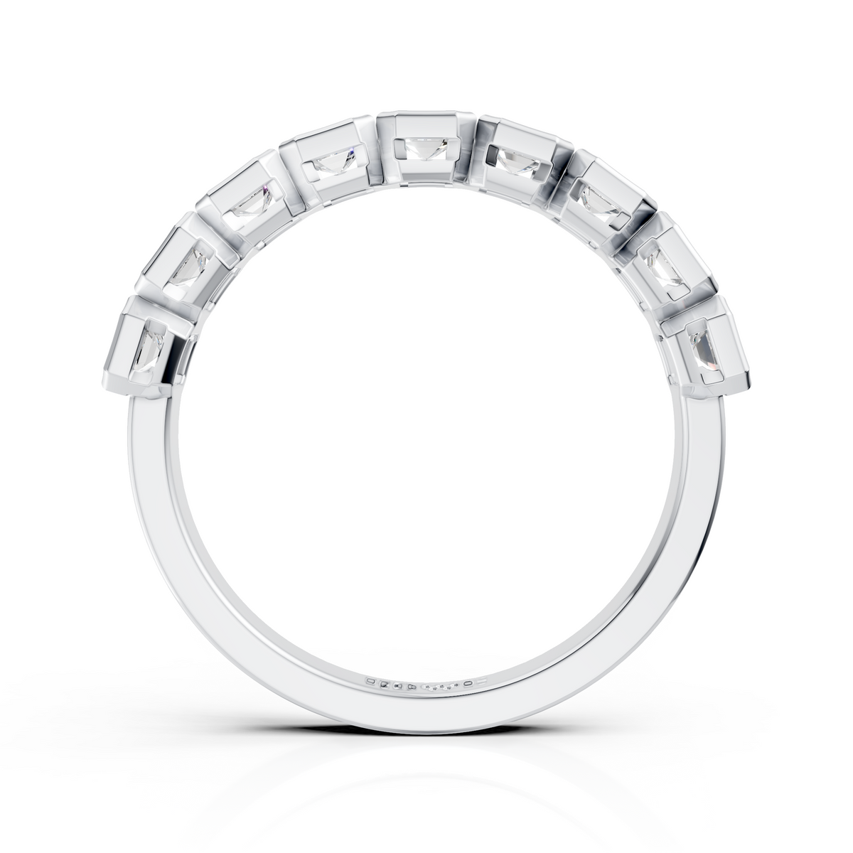 Emerald Cut Diamond Stackable Ring