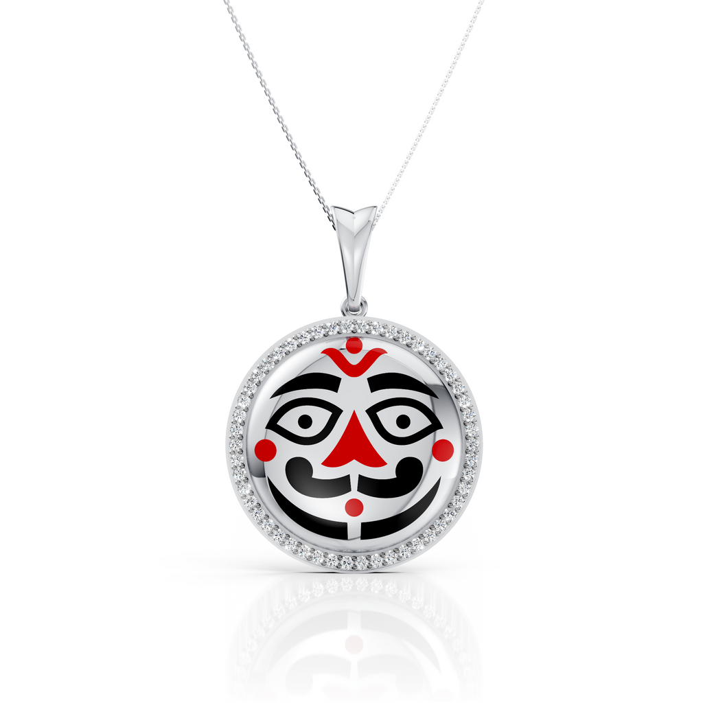 Traditional Face Pendant Necklace