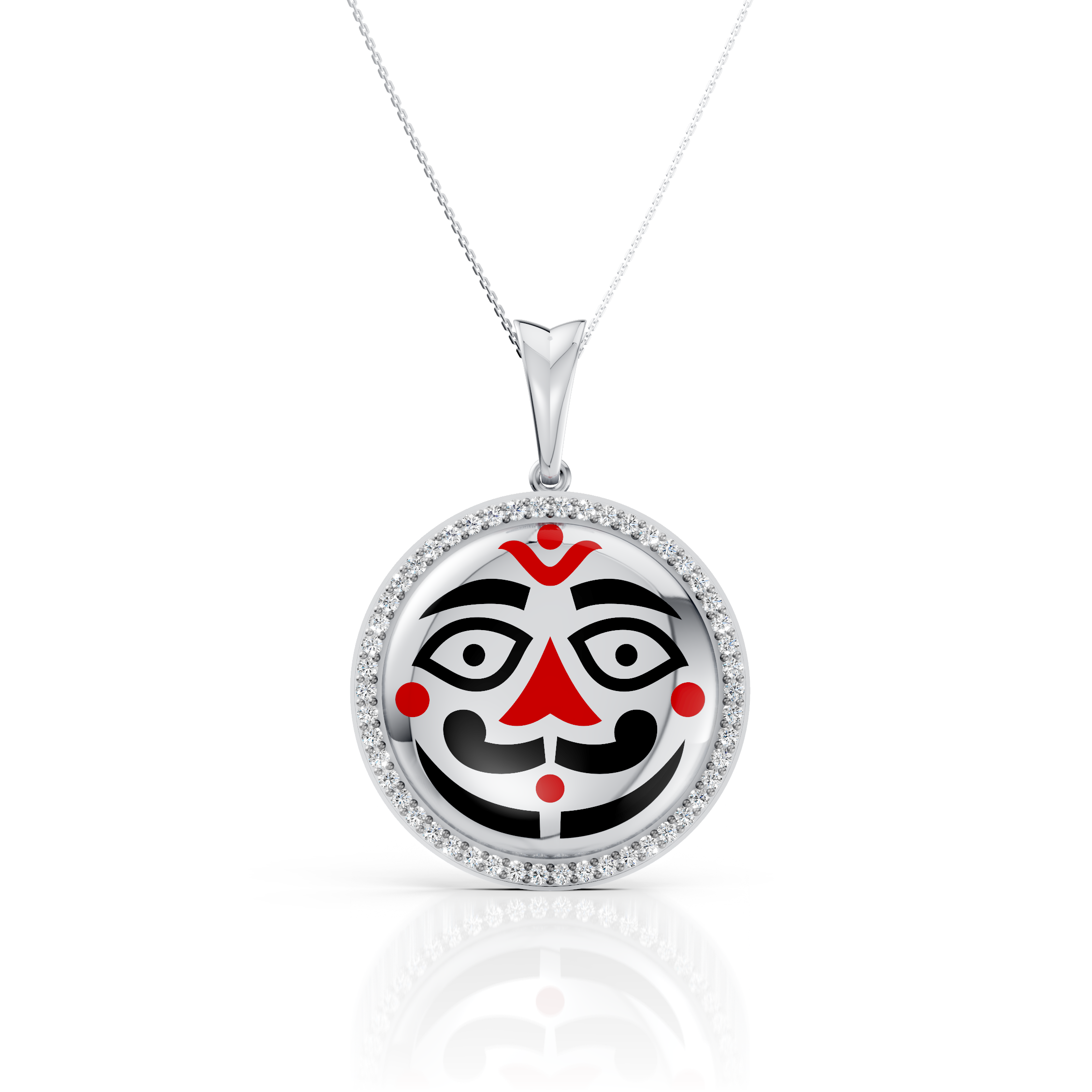 Traditional Face Pendant Necklace