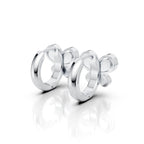 Diamond Butterfly Huggie Hoop Earrings