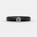 Hexagon OM Bracelet – Spiritual Sparkle with Modern Elegance