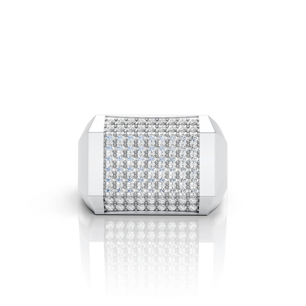 Diamond Grid Ring