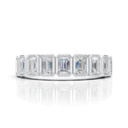 Emerald Cut Diamond Stackable Ring