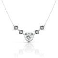 Heart Shaped Diamond Pendant