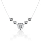 Heart Shaped Diamond Pendant