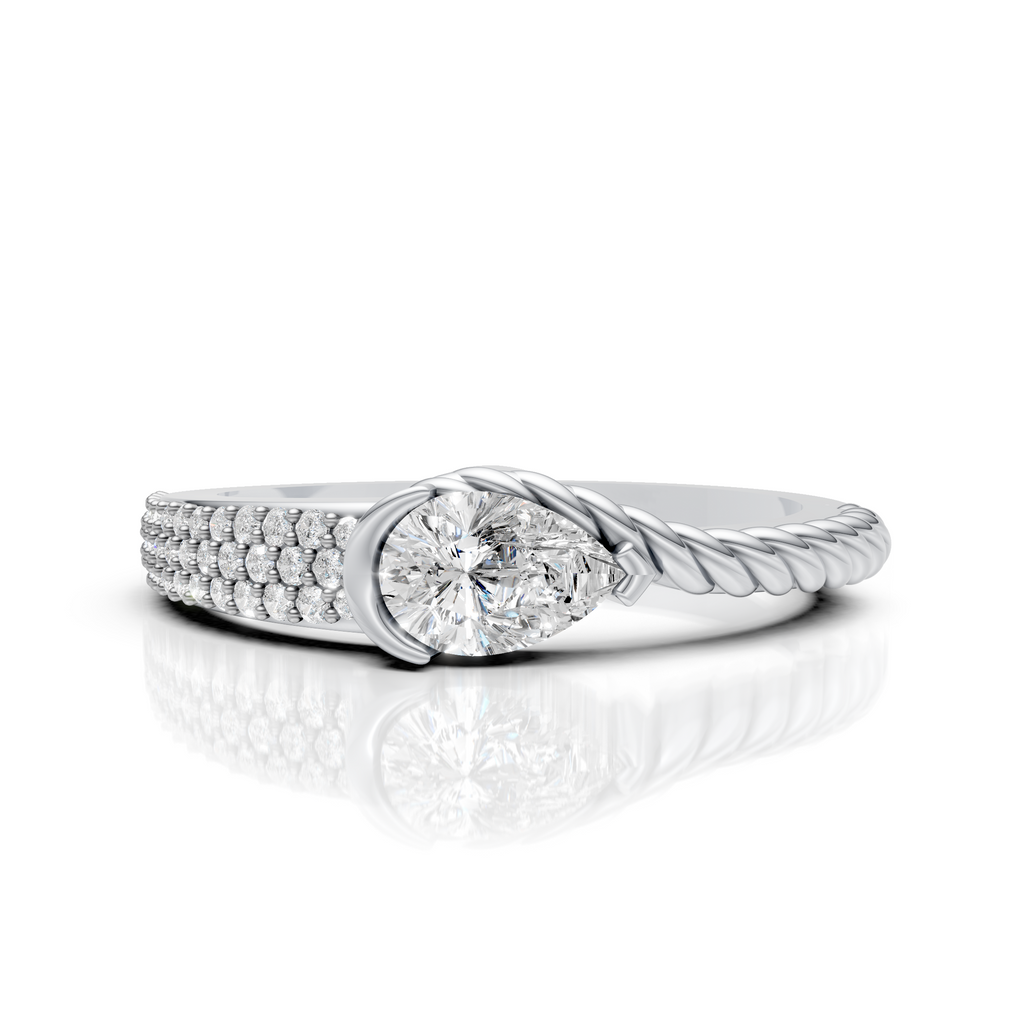 Twisted Solitaire Ring