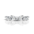 Marquise & Round Diamond Band Ring