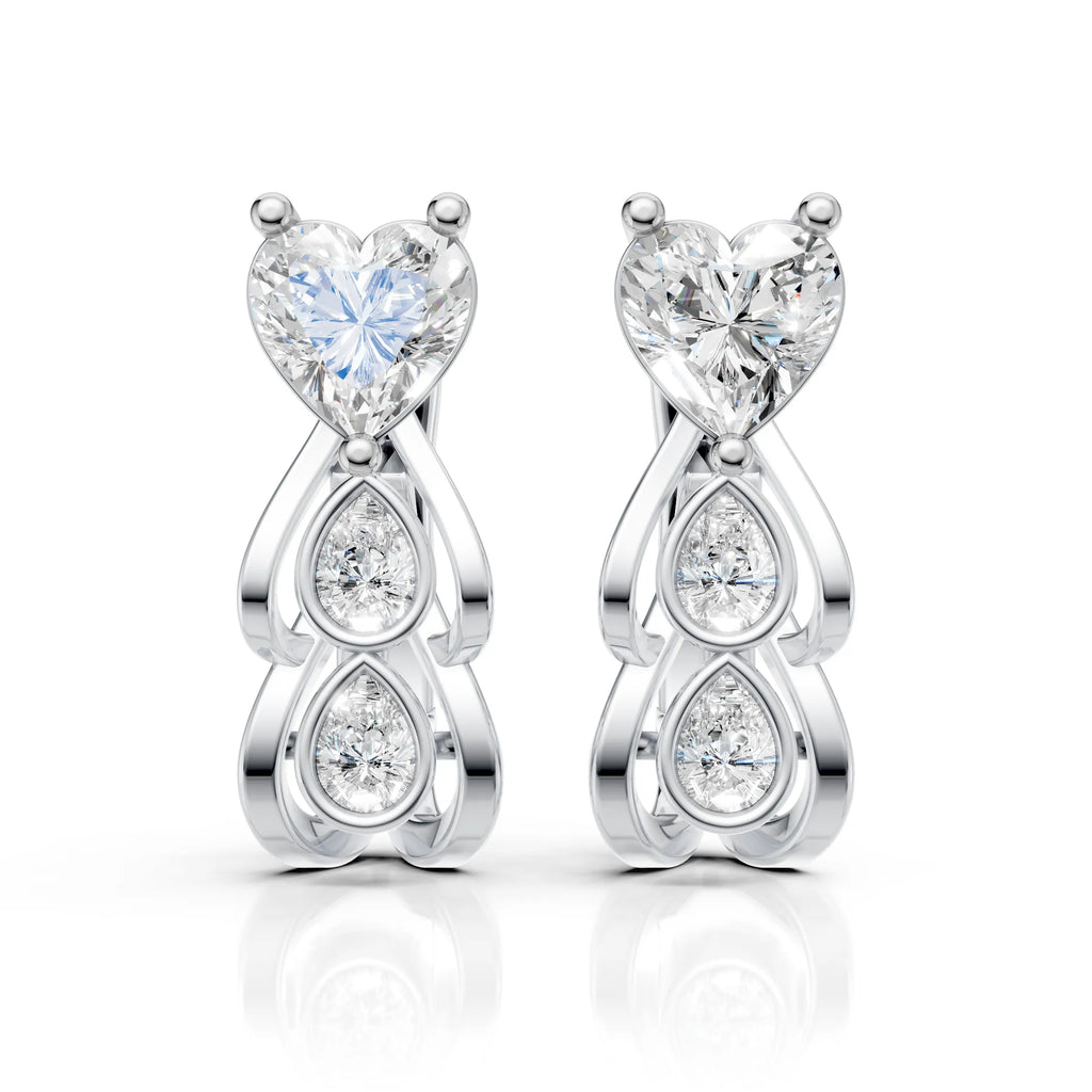 Eternal Heart Hoops (1 Pair)