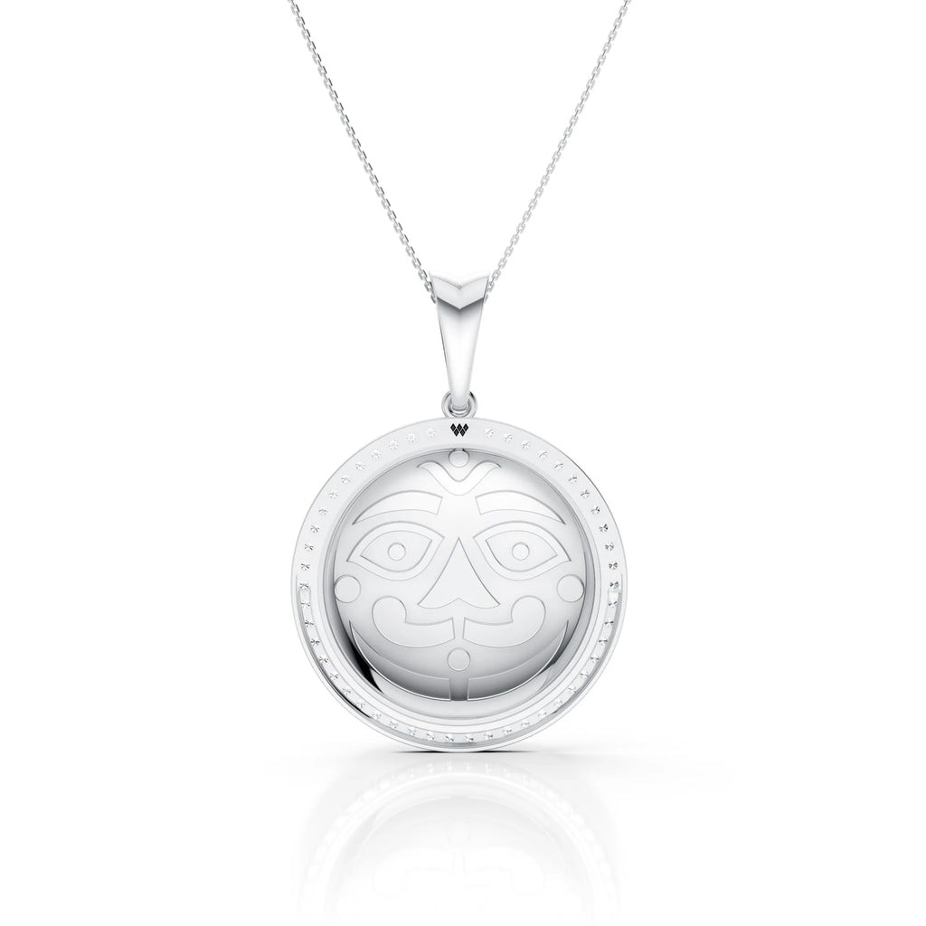 Traditional Face Pendant Necklace