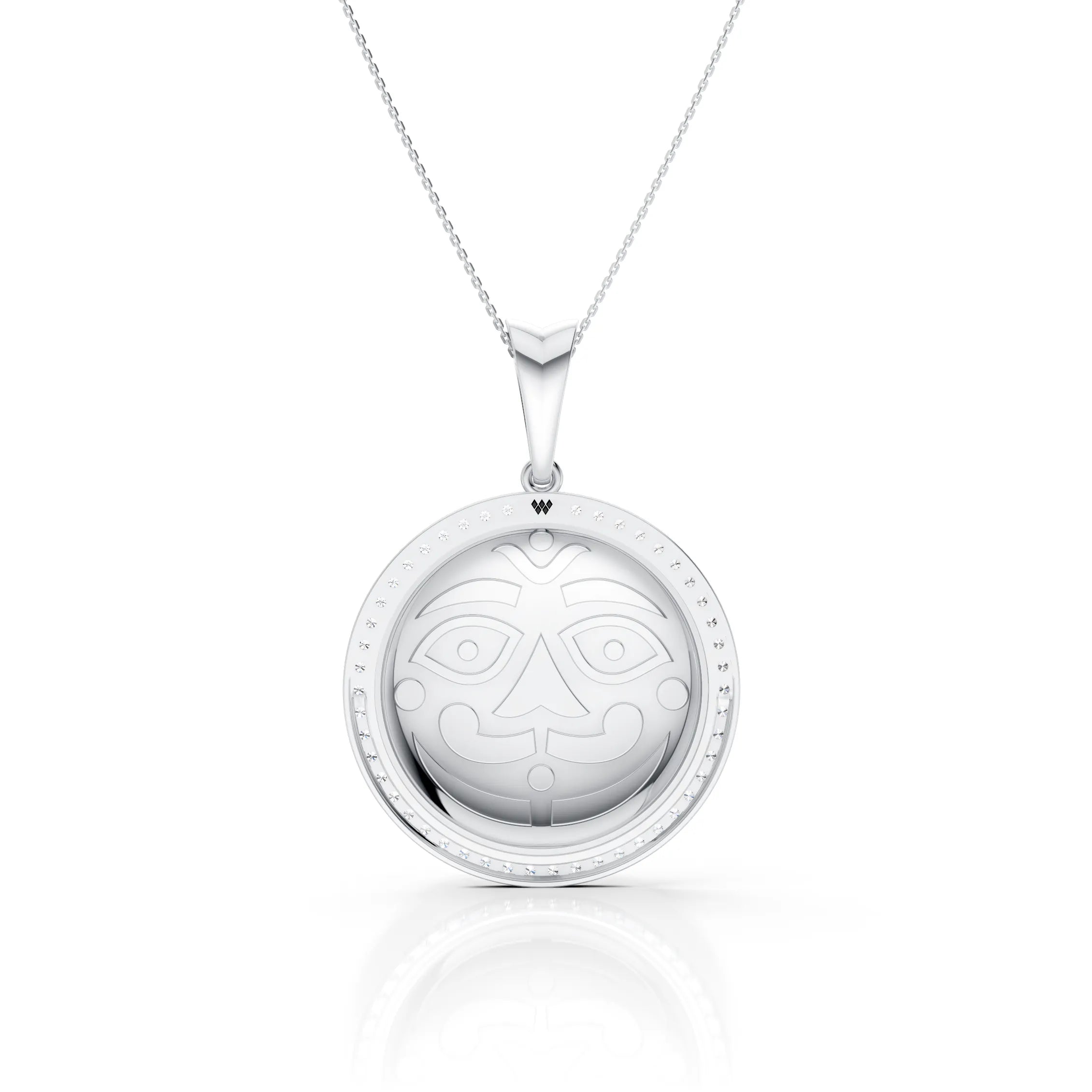 Traditional Face Pendant Necklace
