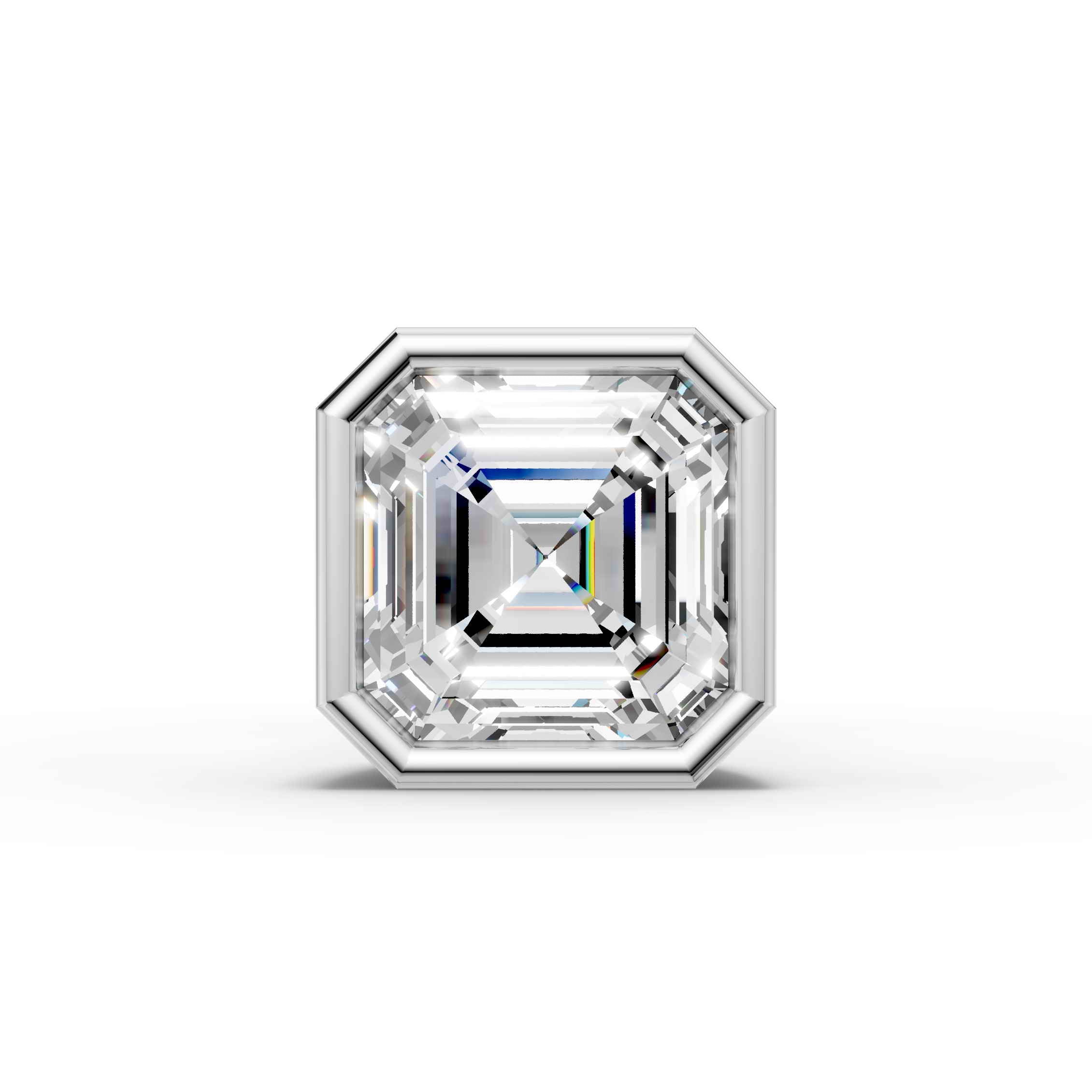 Ascher Shaped Bezel Setting Earring ( 1 PC)
