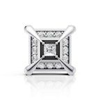 Princess Cut Diamond Frame Stud (1 PC)