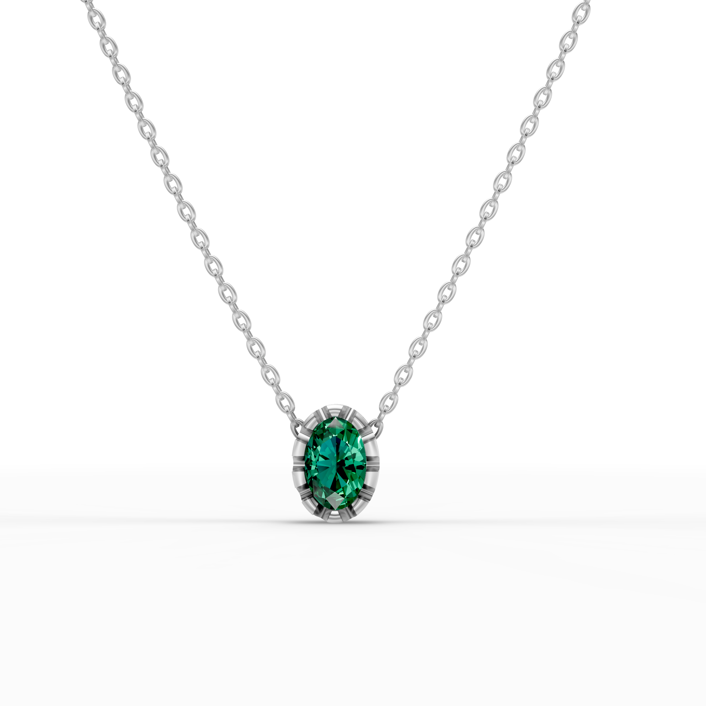 Green Oval Pendant