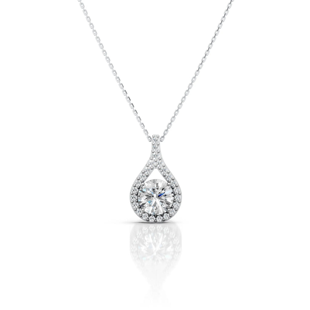 Solitaire Drop Spark Pendant