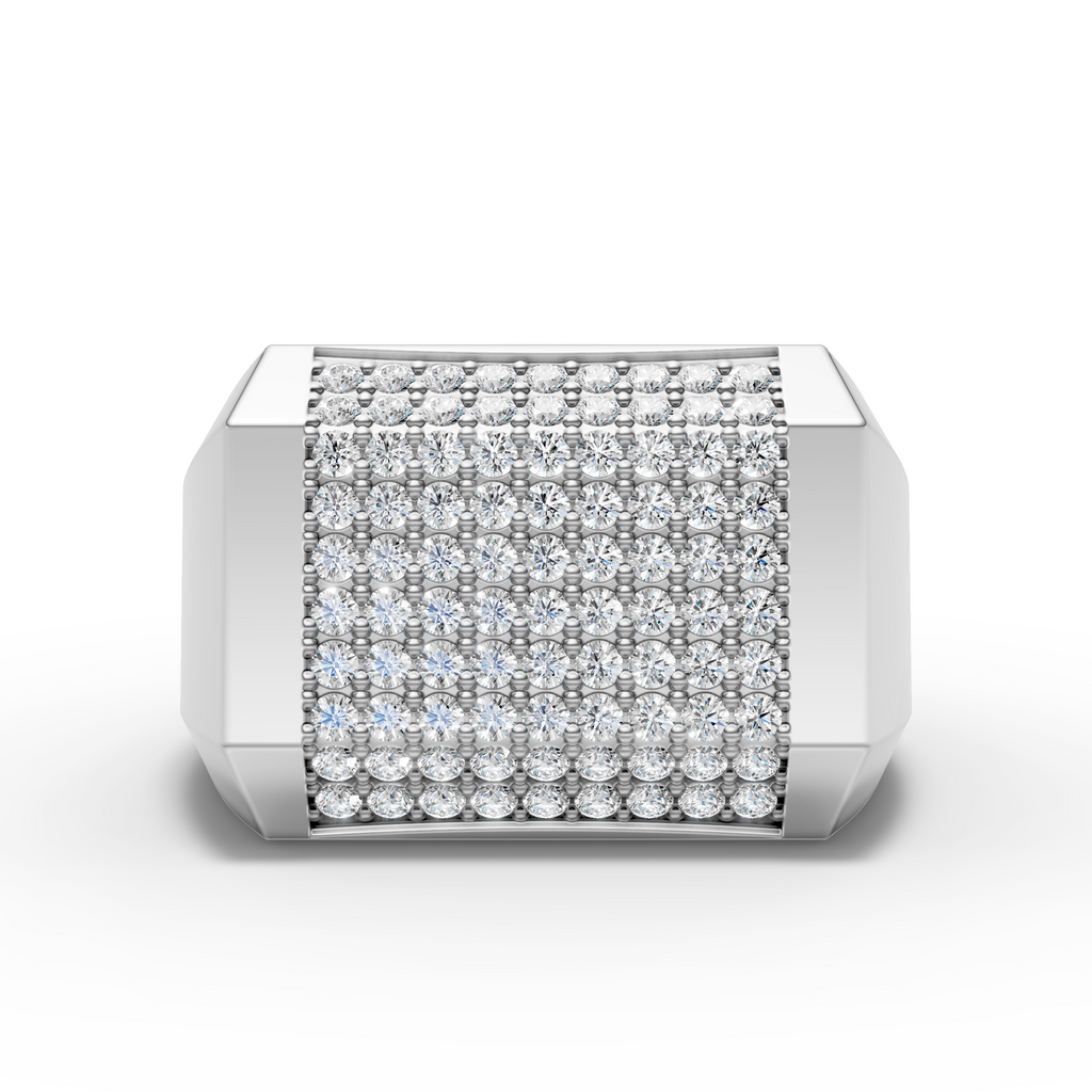 Diamond Grid Ring