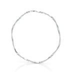 Sculpted Diamond Bar Chain