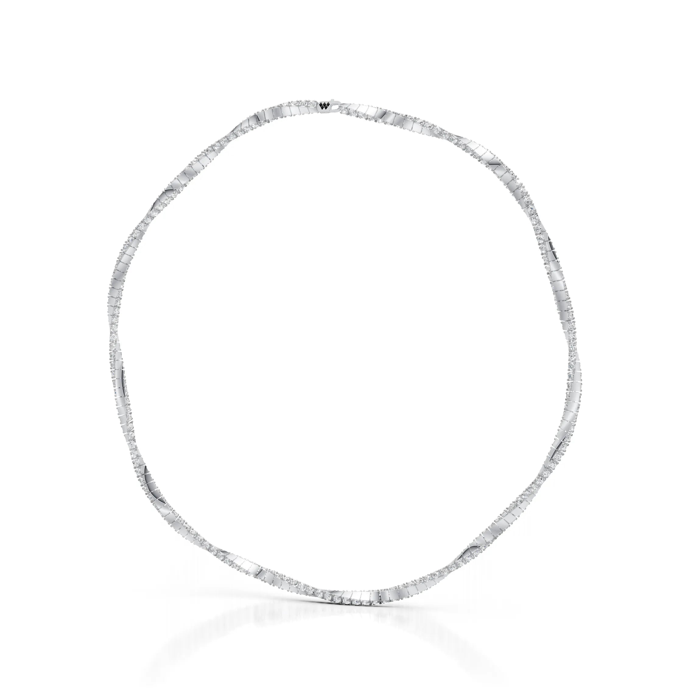 Sculpted Diamond Bar Chain
