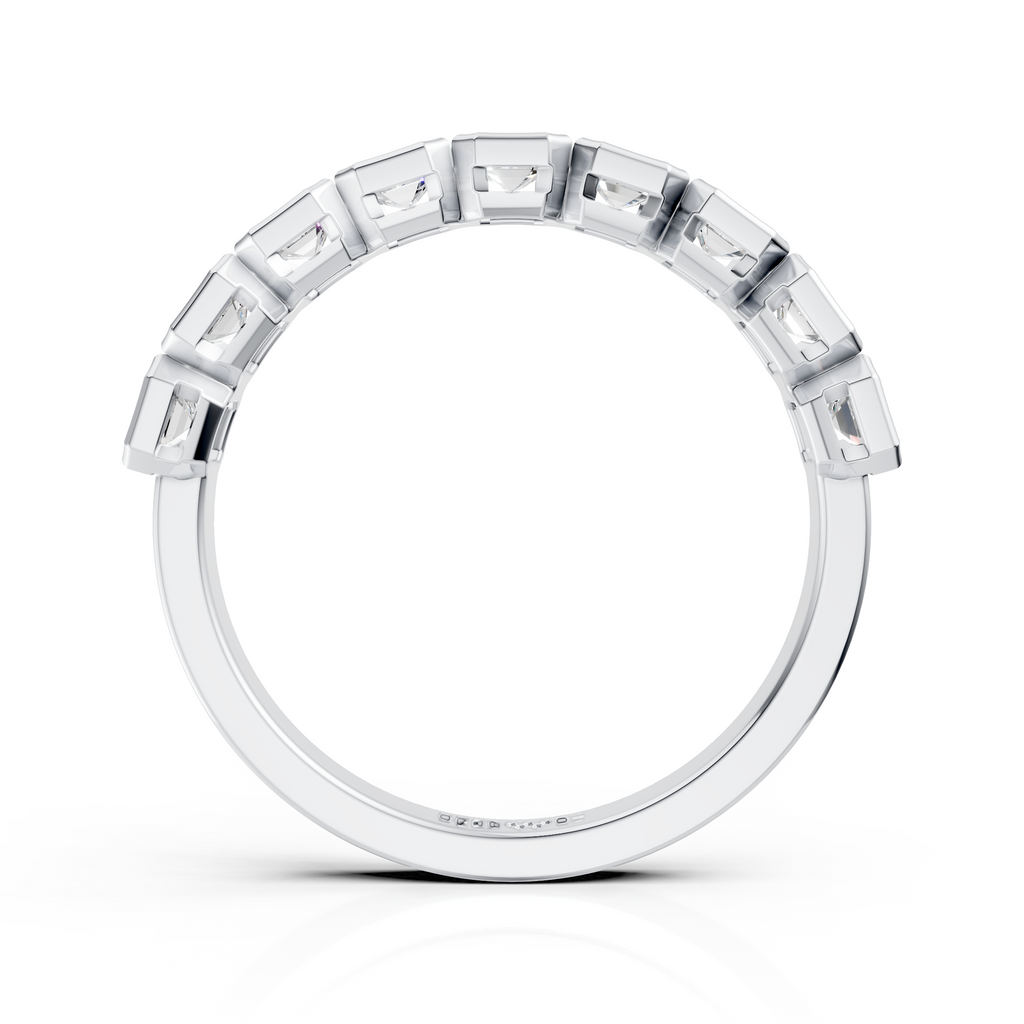Emerald Cut Diamond Stackable Ring