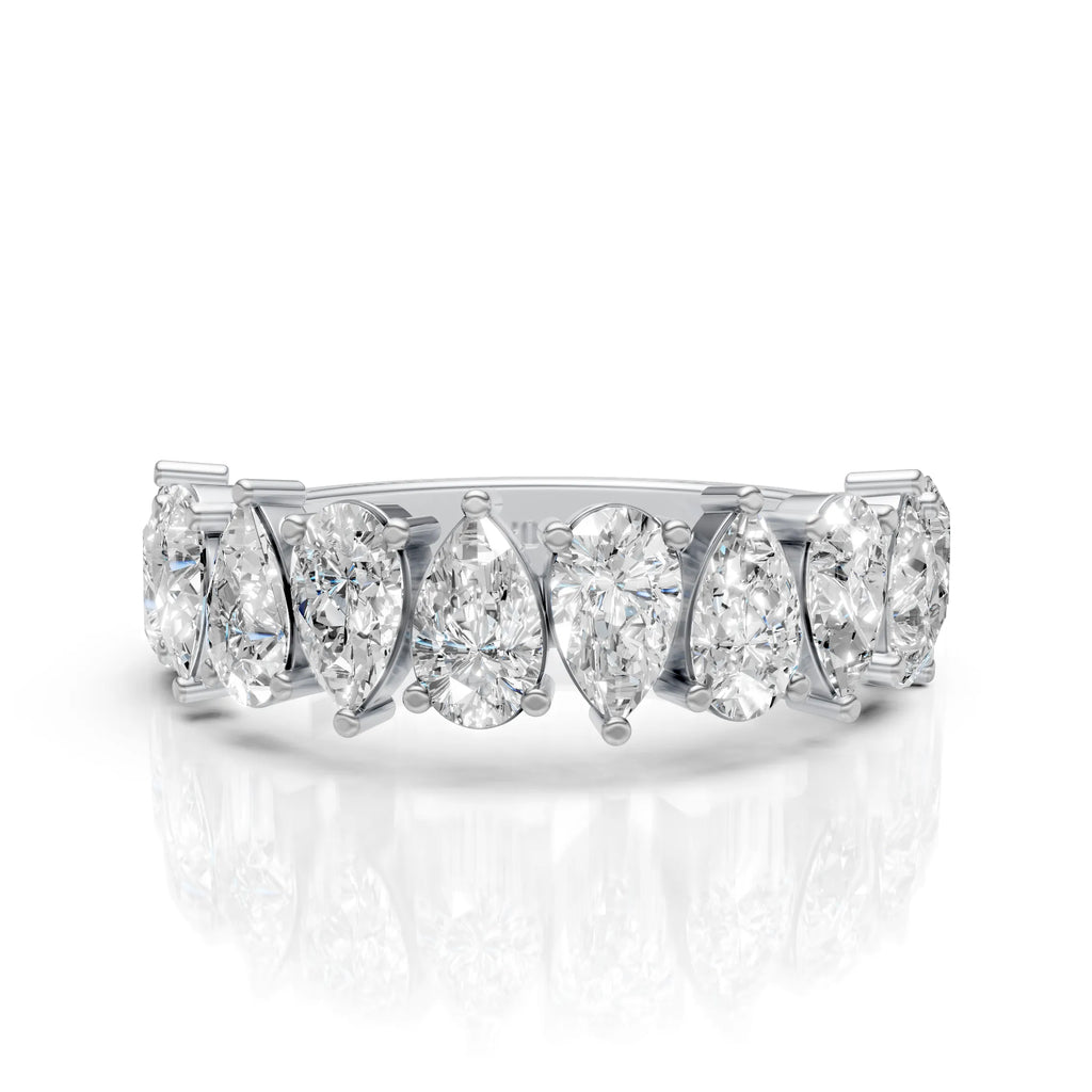 Pear-Cut Eternity Band Ring