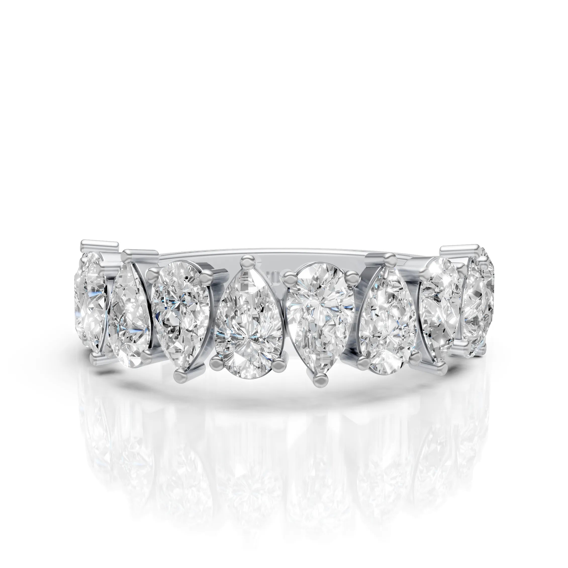 Pear-Cut Eternity Band Ring