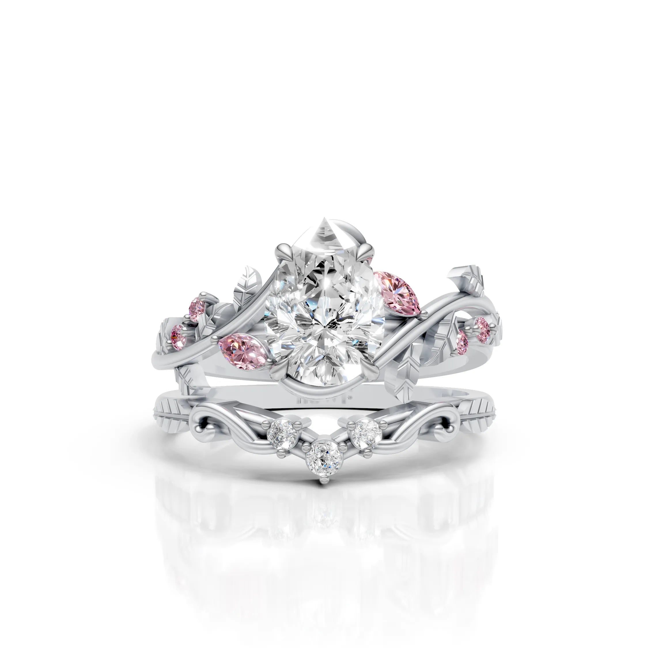 Whispering Leaves Ring Set