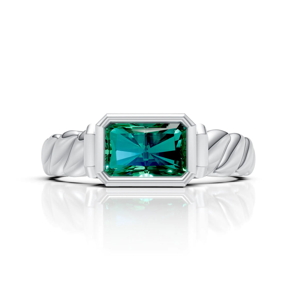Designer Emerald Solitaire Ring