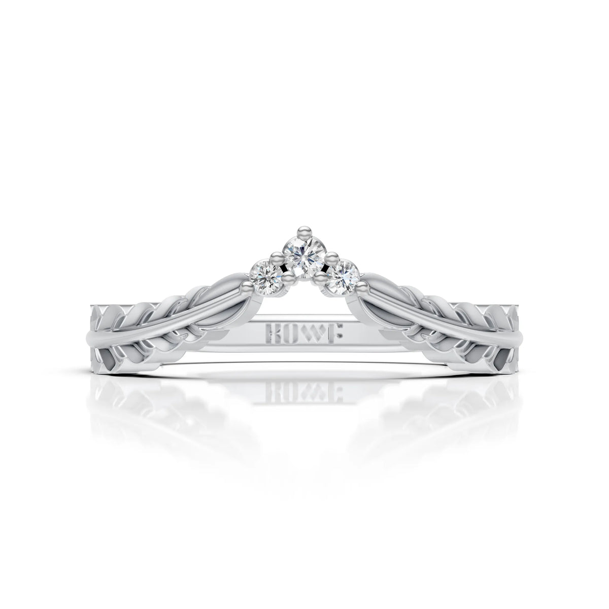 Diamond Laurel Leaf Ring