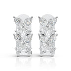 Diamond Blossom Hoops (1 Pair)