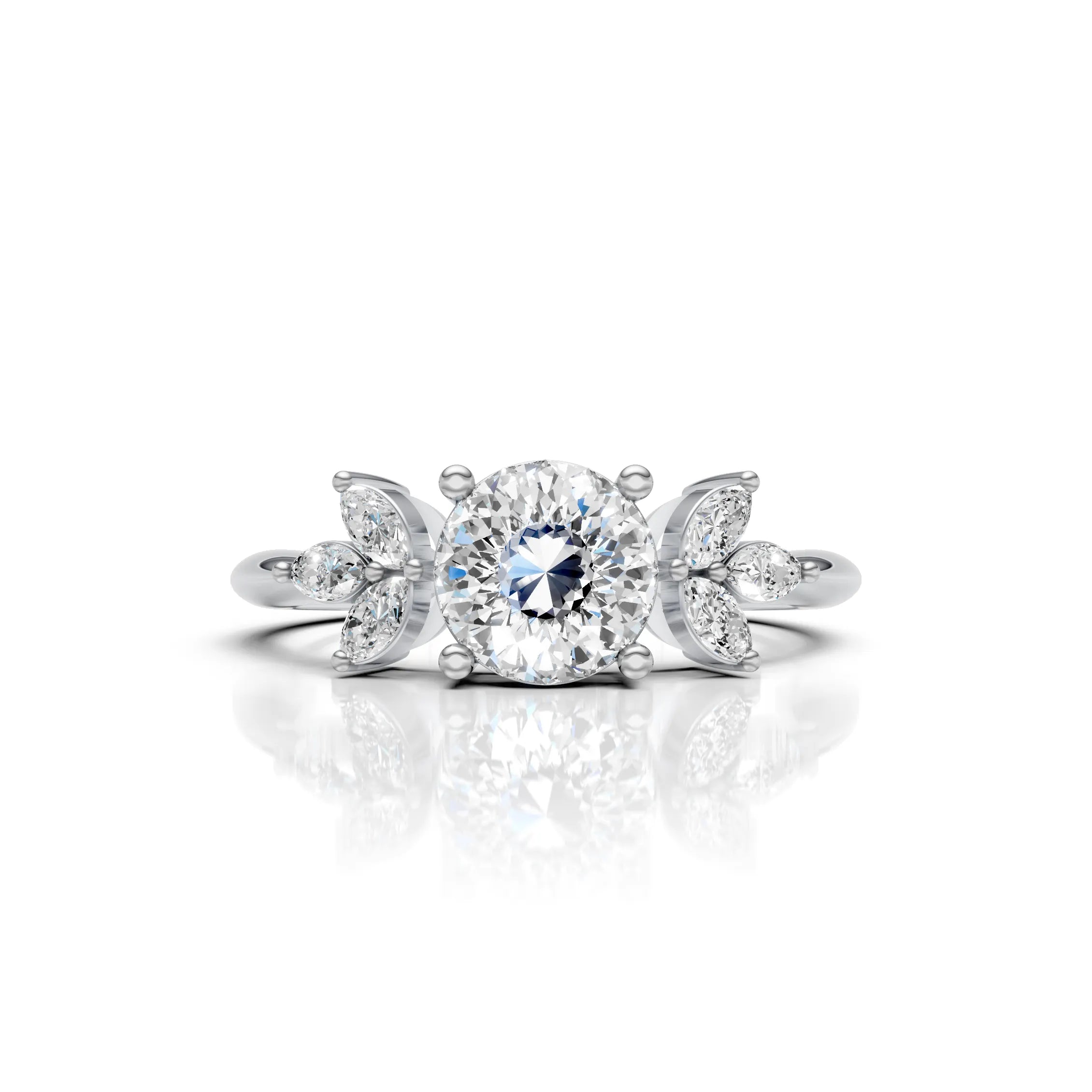 Portuguese Cut Engagement Ring