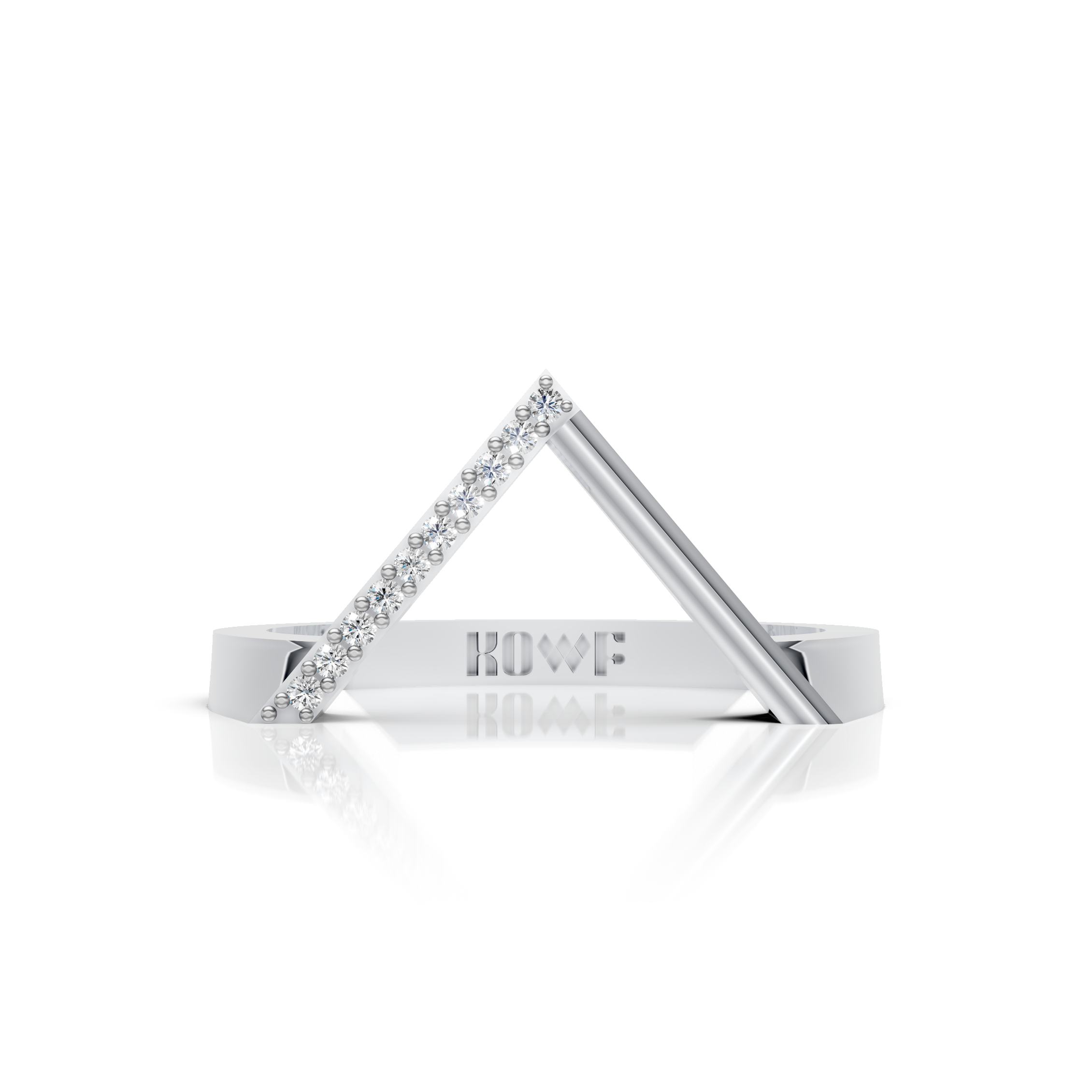 Prism Triangle Diamond Ring