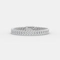 10MM White Cuban Bracelet With