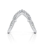 Open Heart Diamond Ring