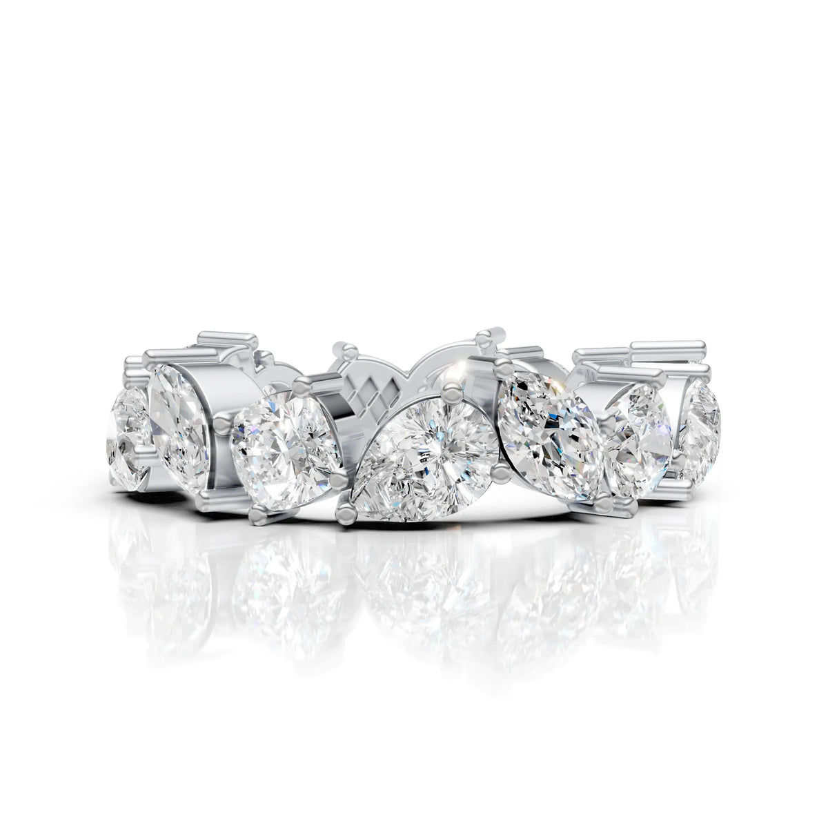 Luxury Multi-Shape Diamond Eternity Band