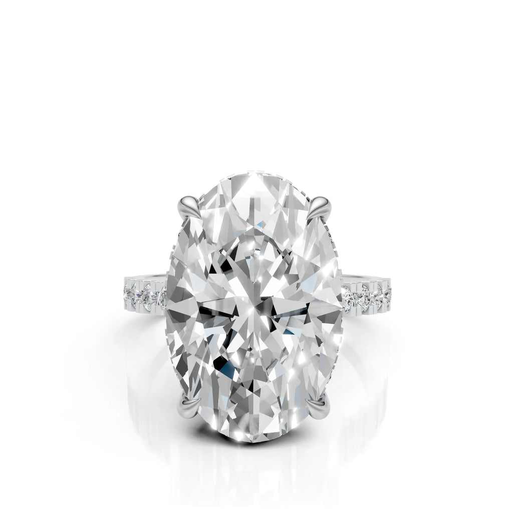 7 CT Oval Cut  Engagement Ring