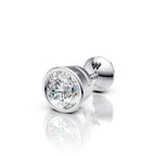 Round Bezel Stud ( 1 PC)