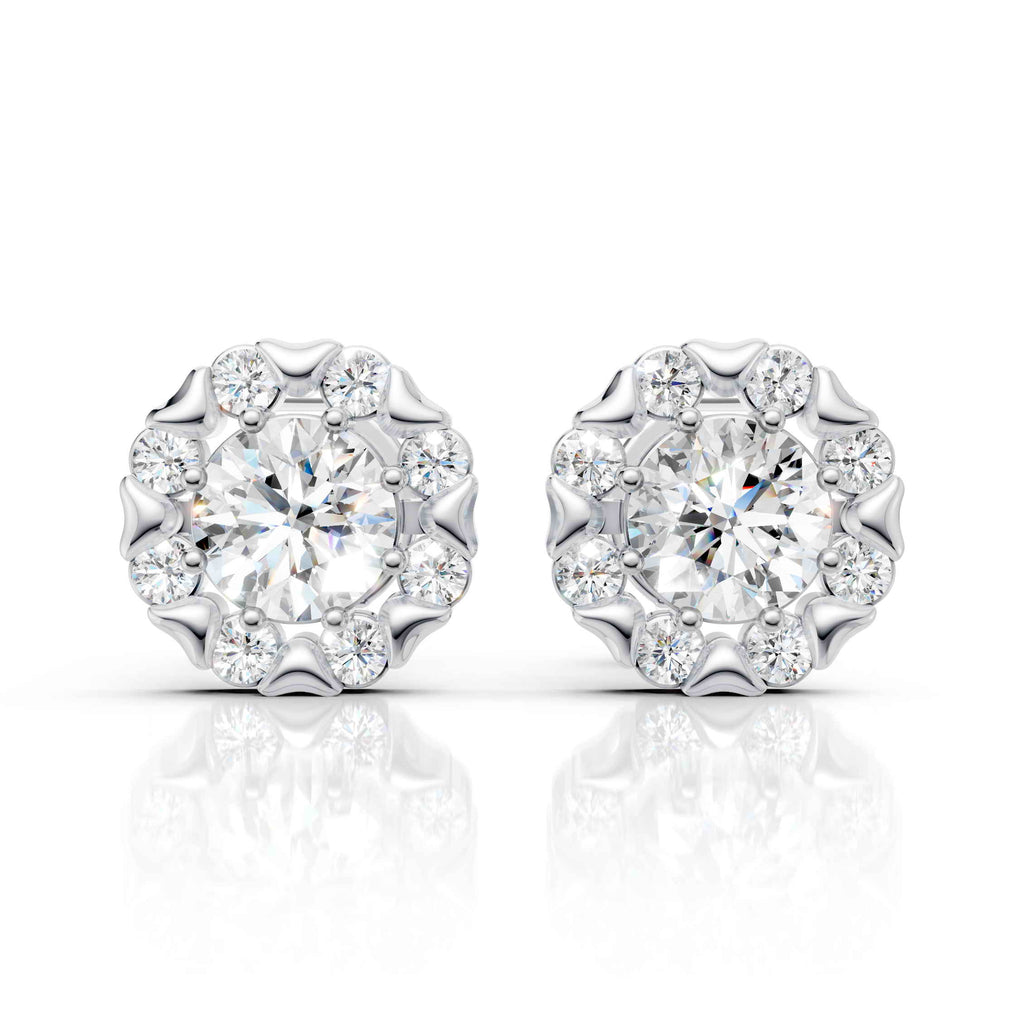 Snow Blossom Diamond Earrings (1 Pair)