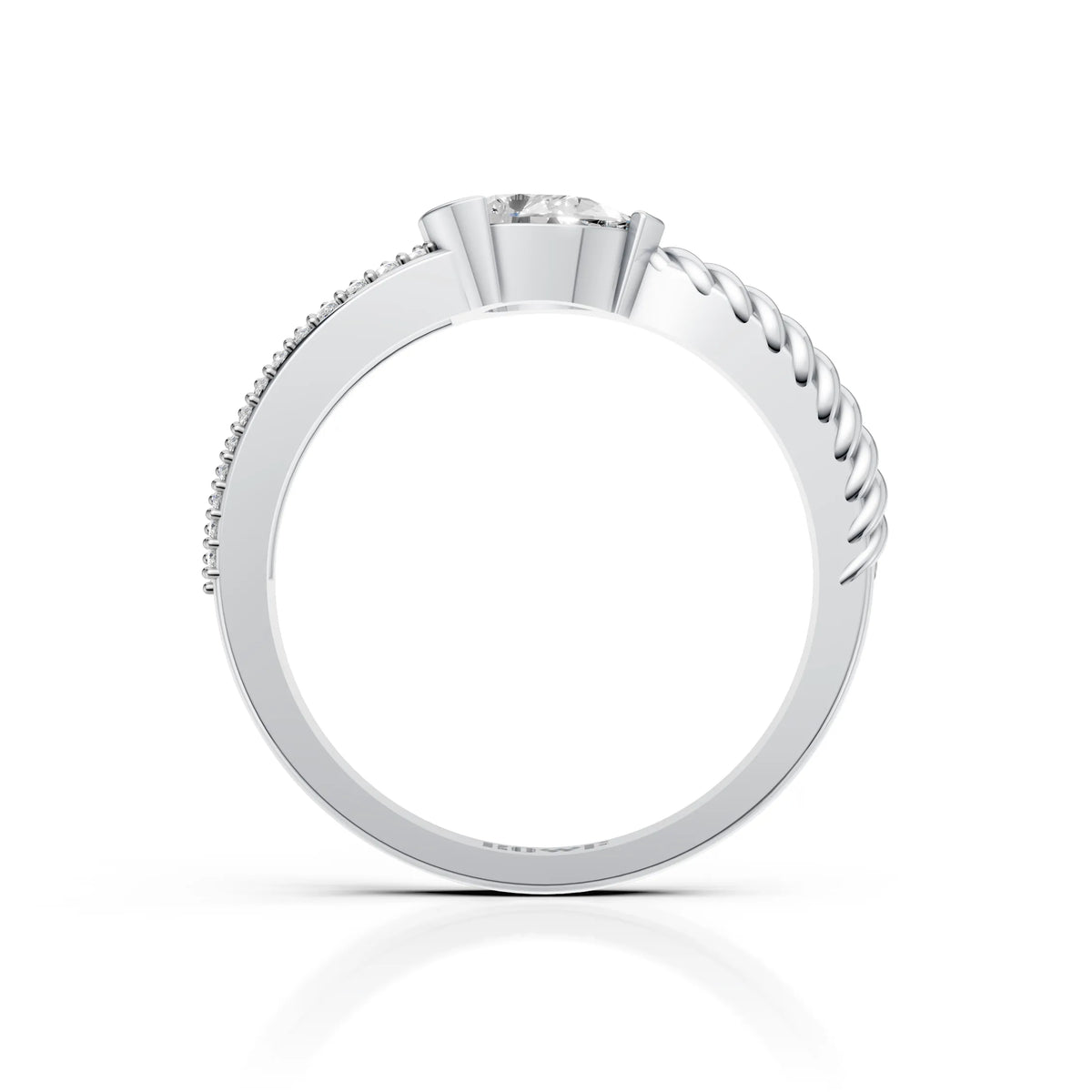 Twisted Solitaire Ring