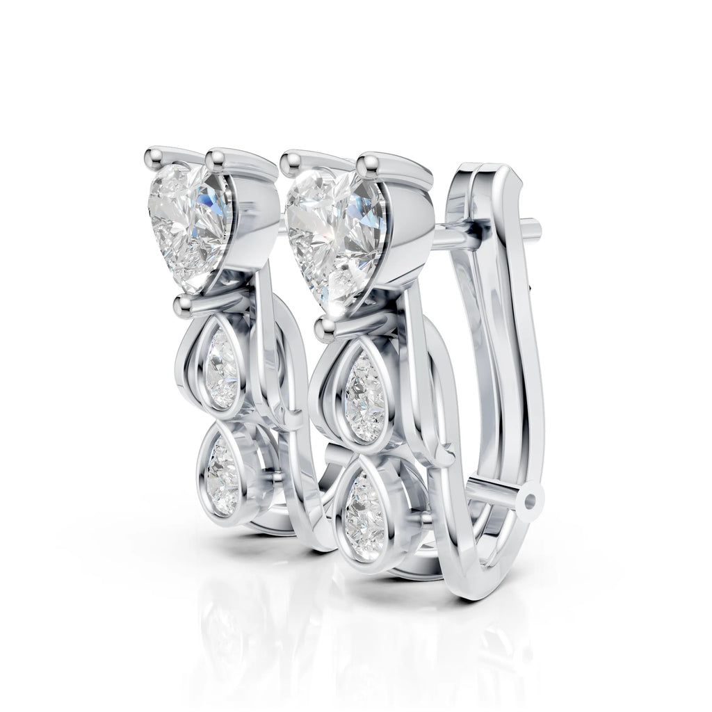 Eternal Heart Hoops (1 Pair)
