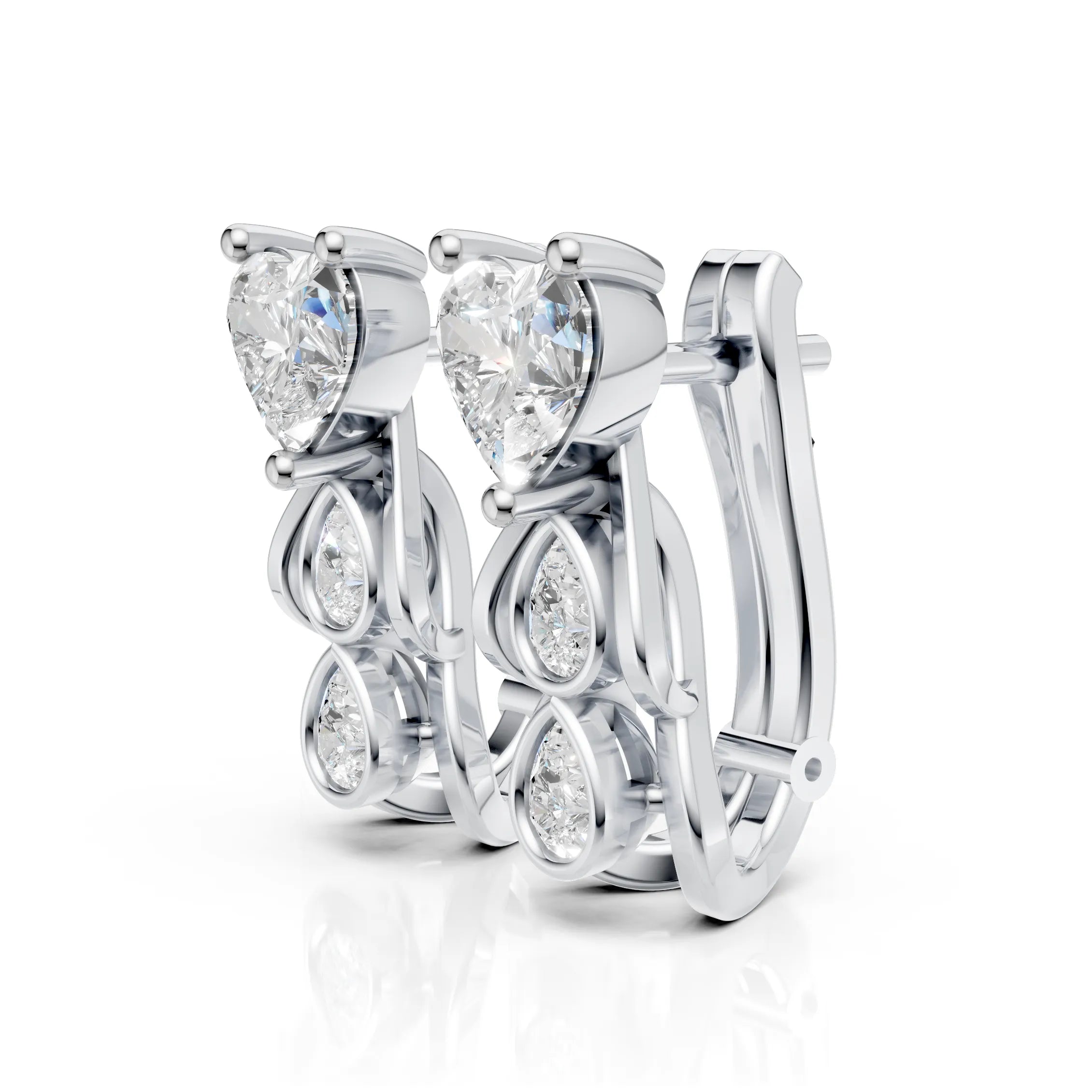 Eternal Heart Hoops (1 Pair)