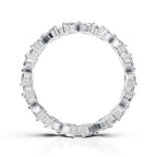 Floral Marquise & Round Diamond Eternity Band