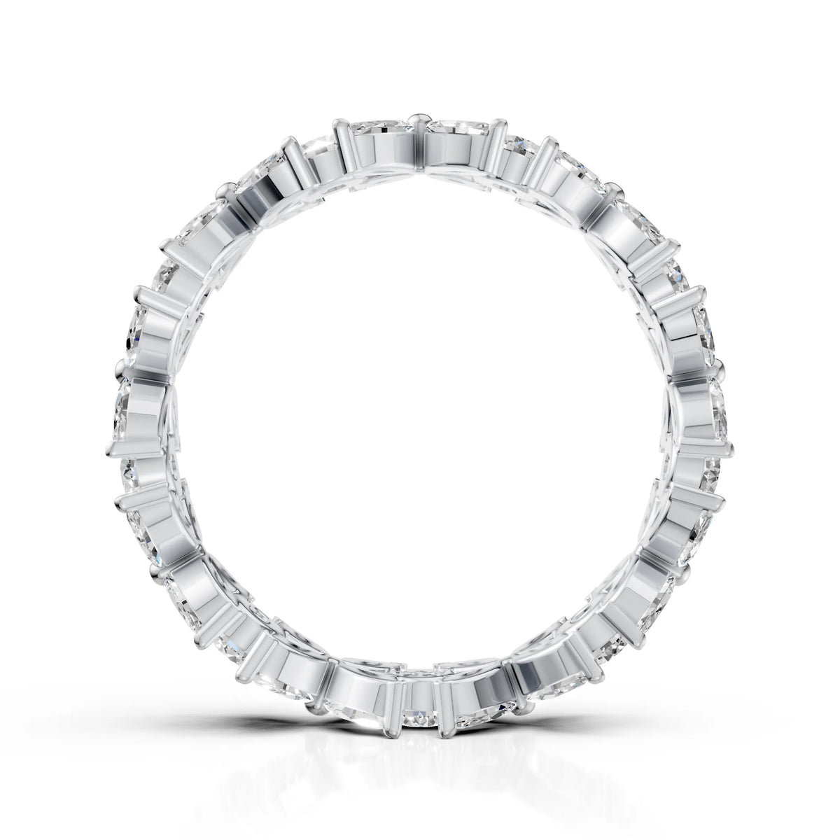 Floral Marquise & Round Diamond Eternity Band