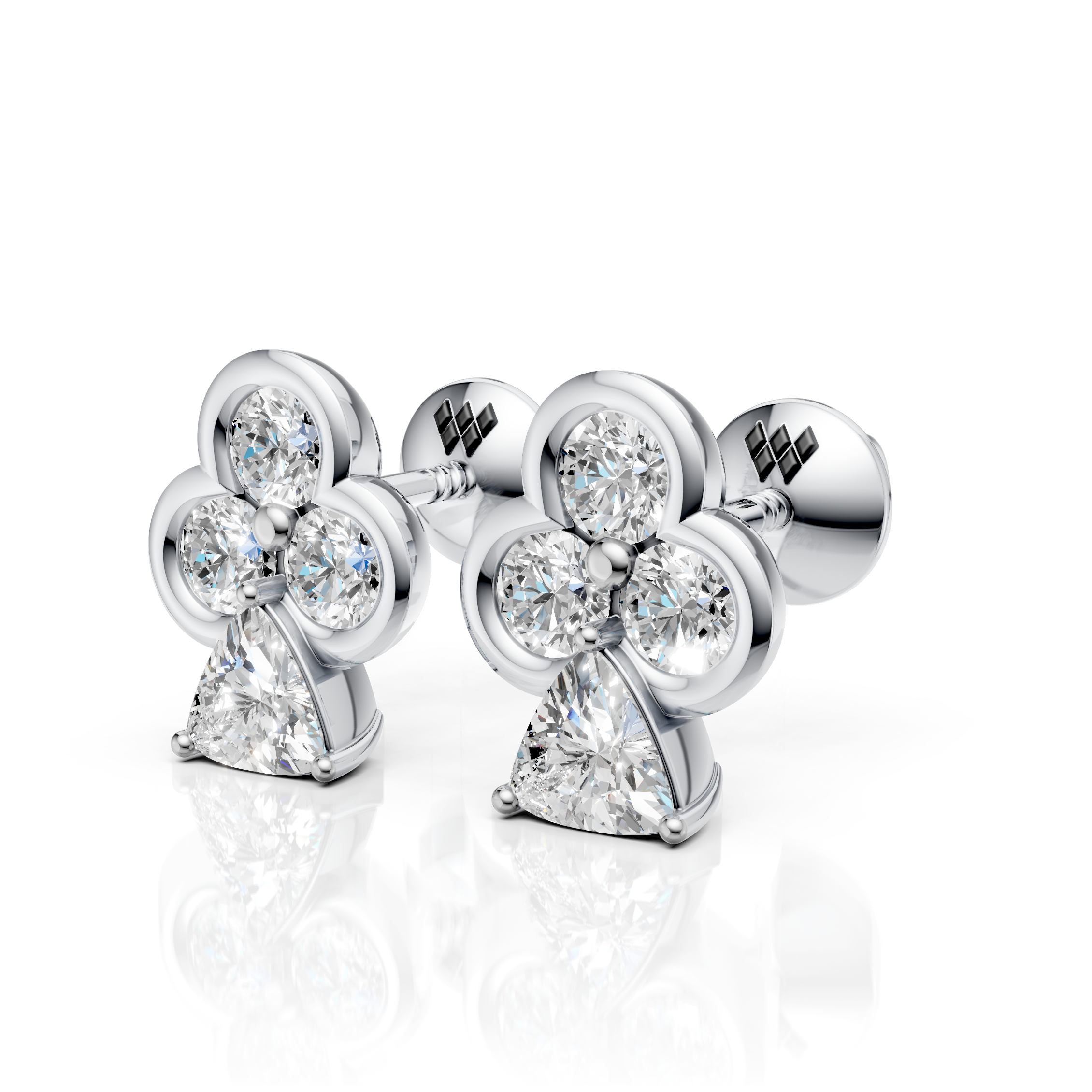Trinity Trillion Earrings (1 Pair)