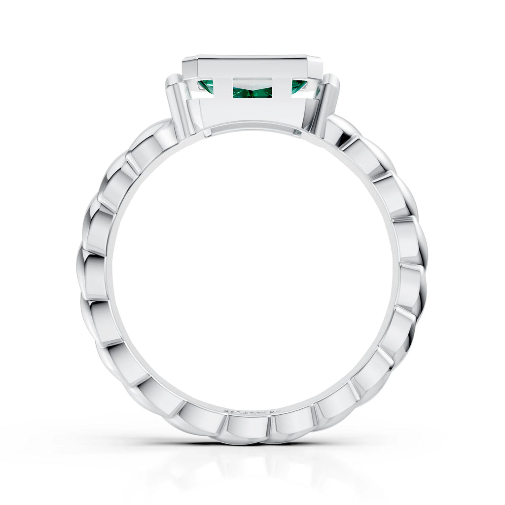 Designer Emerald Solitaire Ring