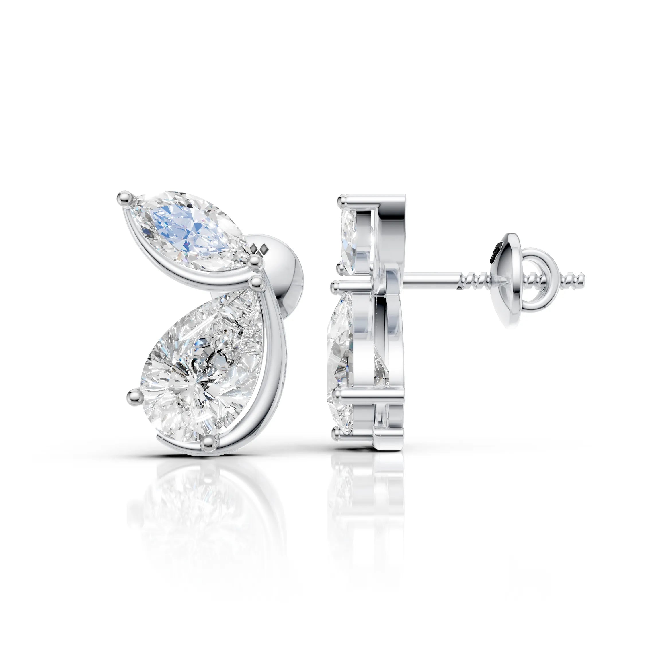Twin Tear Earrings (1 Pair)