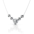 Heart Shaped Diamond Pendant