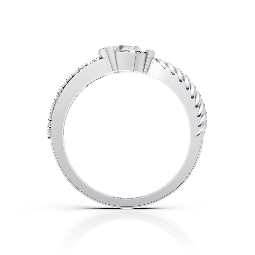 Twisted Solitaire Ring
