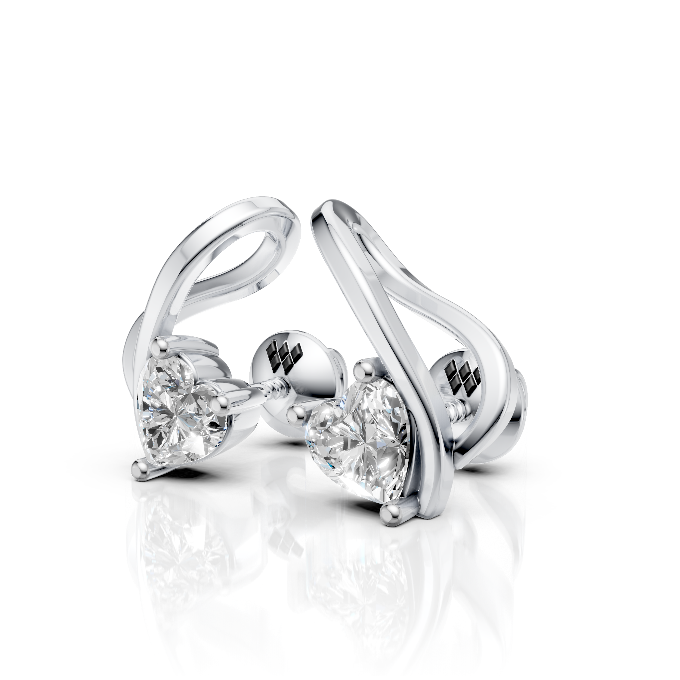 Celeste Heart Earring (1 Pair)