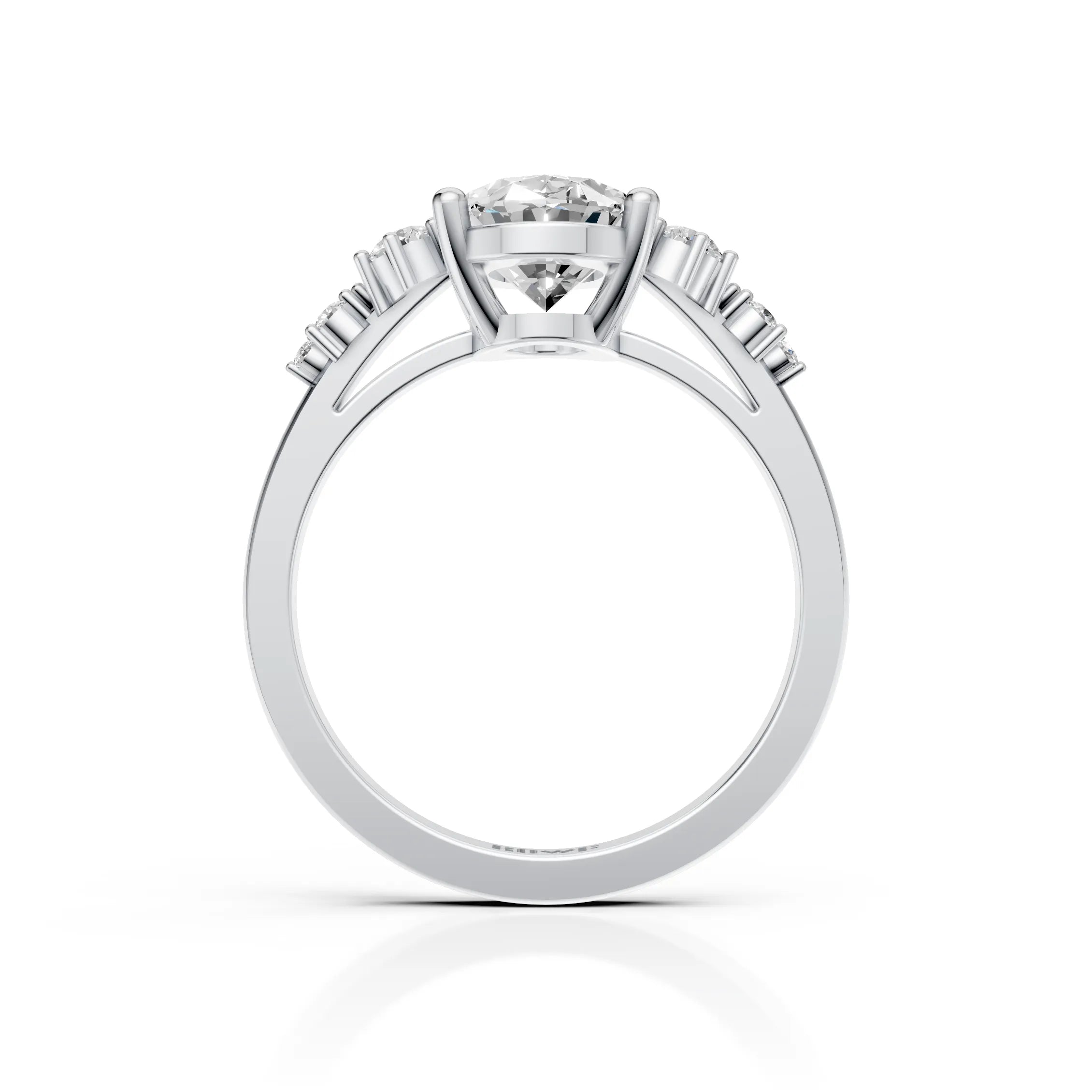 Oval Cluster Ring