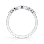 Marquise & Round Diamond Band Ring